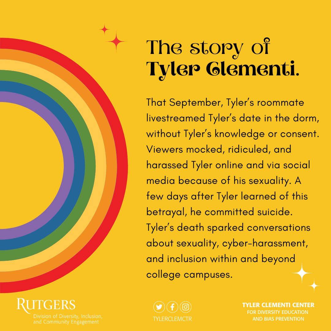 Tyler Clementi Center at Rutgers University tweet media