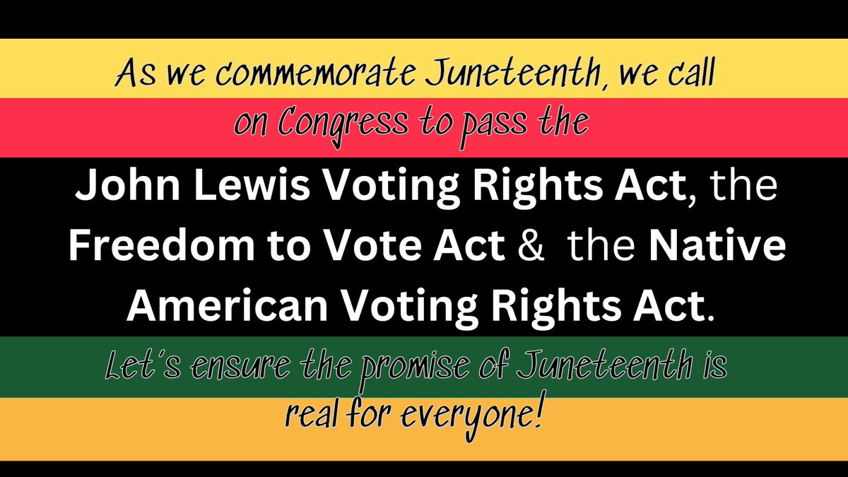 AkJuneteenth's tweet photo. Juneteenth is not just a celebration of freedom; it's a call to action. #VotingRightsOnJuneteenth #Juneteenth2024 https://t.co/5V0WVXne4L