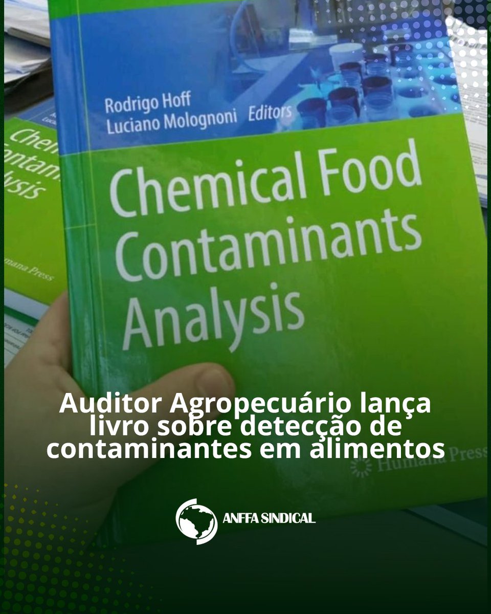 Foi lançado neste mês o livro Chemical Food Contaminants Analysis no qual o Affa Rodrigo Hoff participa como editor e mais da metade dos 22 capítulos é de autoria ou co-autoria de Auditores Agropecuários que trabalham nos LFDAs

👉Leia matéria completa: mla.bs/afa390c9