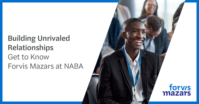 amanda_wmsn's tweet photo. We’re so excited to be attending NABA’s INSIGHT 2024 FLOW Convention! Stop by our booth and explore our career opportunities at Forvis Mazars! https://t.co/mdp5SEO0dp https://t.co/GYtbZMU99I
