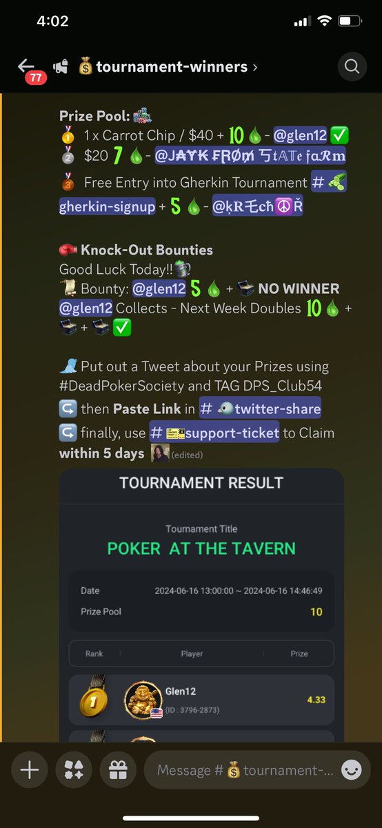 JosephM52884652's tweet photo. Celebrated Fathers Day with a 3rd place finish at the Tavern Poker game!! #DPSSummerBash soooo many epic games every week, with huge prizes!!! Check out @DPS_Club54 and join today! https://t.co/hemYbluvGz