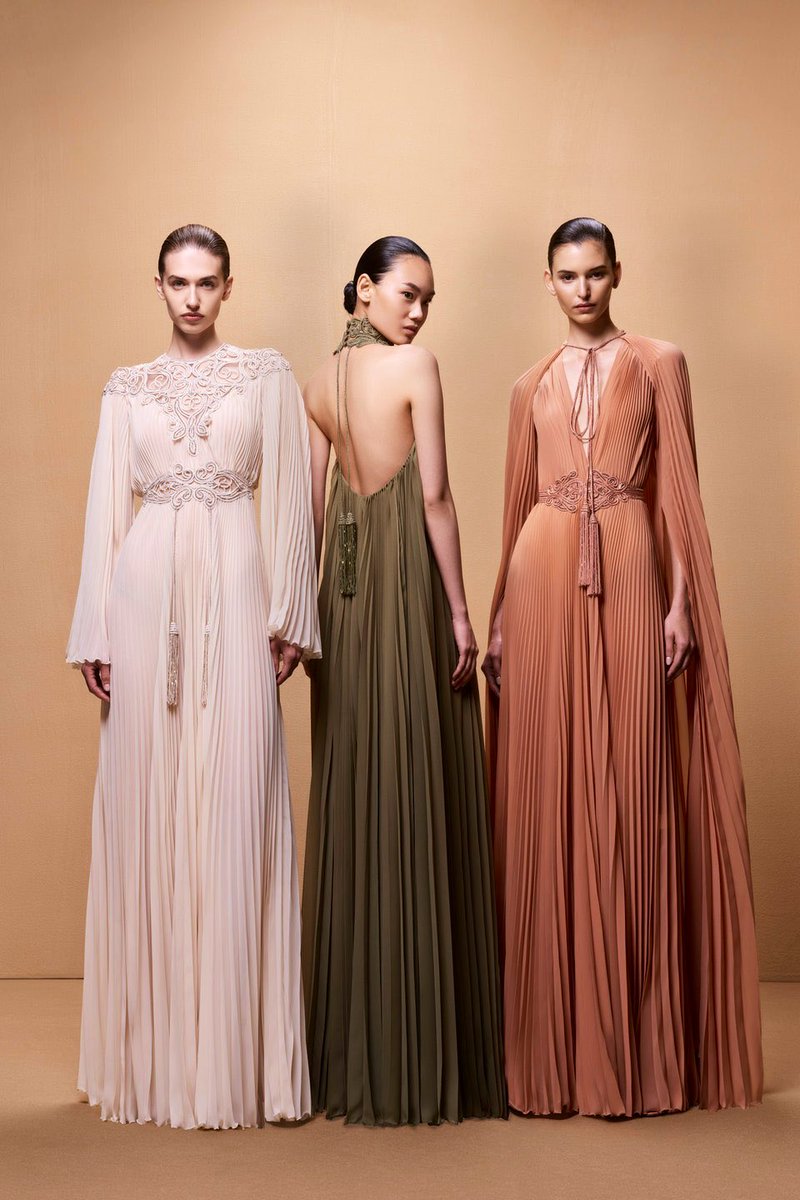 Tassels and embroideries inspired by Middle Eastern aesthetics for Zuhair Murad's resort 2025 collection
