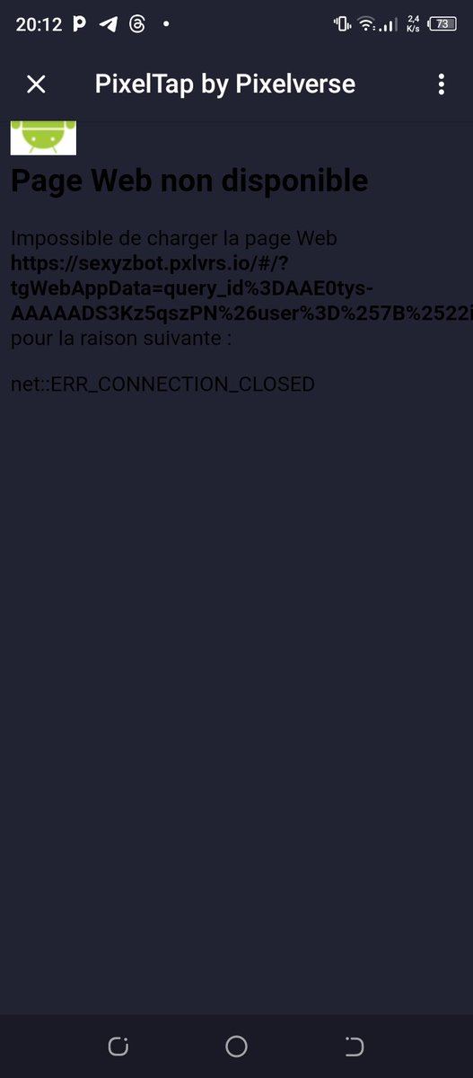 BasileWAYNE's tweet photo. @pixelverse_xyz @Delphi_Digital @MeritCircle_IO @MechanismCap @BitscaleLabs @borgetsebastien @dingalingts Please this is how my pixelverse is opening now and I don't know what the problem is but with my godchildren it's opening fine with them what's the problem with me please help me so I can continue to mine sorry. Thank you for your help. https://t.co/1xqCU0uuzz