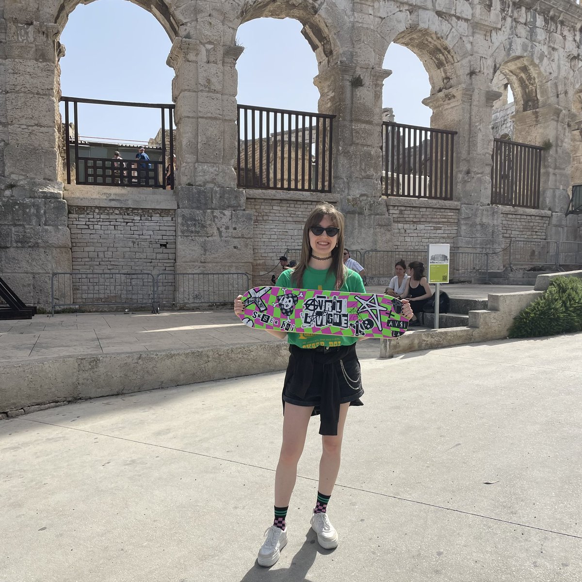alecanwait's tweet photo. Avril, I came from Italy to see you in Pula and I had the time of my life!! 
You mean the world to me, I’ve been a fan for so long and I’m forever grateful to you. 
Thank you for choosing me to get up on stage with you it was a dream 😭
I love you so much girl ❤️ @AvrilLavigne https://t.co/YmIGoJ2WYm