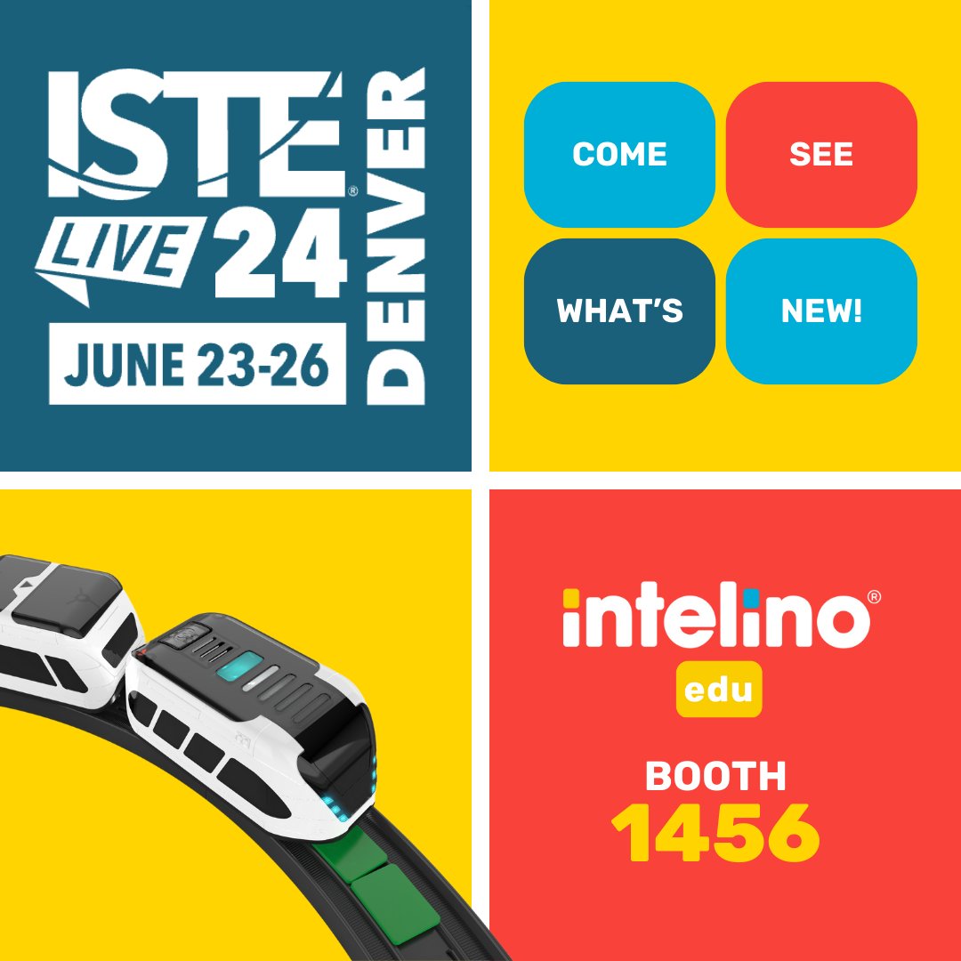 Come visit intelino at #ISTELive next week in Denver. Stop by booth 1456, say hi, and see what's new!
#ISTE24 #edtech #stem #stemeducation #stemteacher