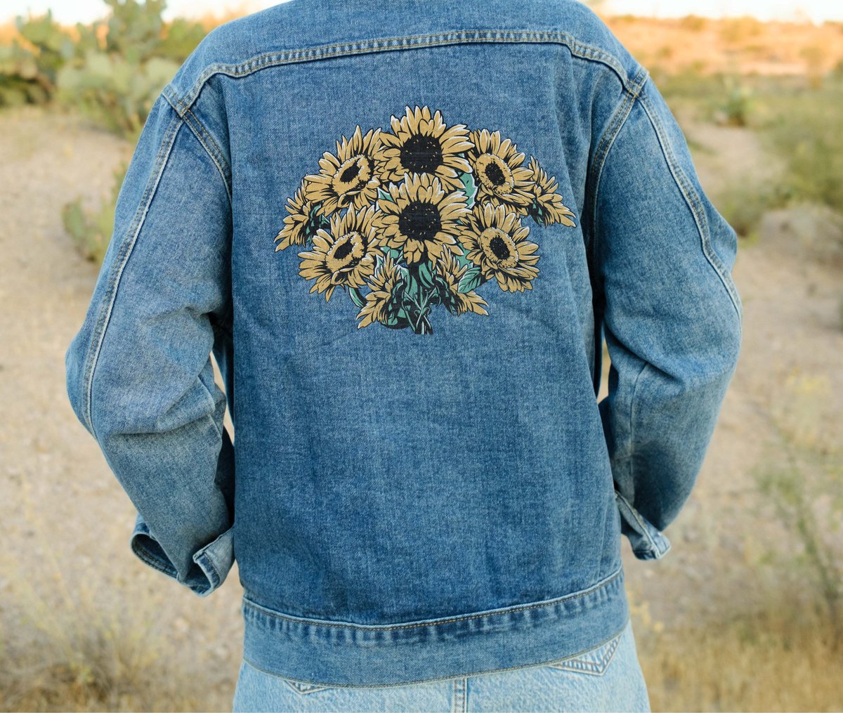 studioby_dee's tweet photo. Retro Sunflower Jacket, Mrs Gifts Oversized Unisex Denim Jacket Floral Denim Jacket, Fall Clothing Outerwear, Future Mrs Jean Jacket https://t.co/ZxCdtms4rx #retro #sunflowerjacket #mrsgifts #oversizedunisex #denimjacket #floraldenimjacket #fallclothing https://t.co/2zppnpCxKl