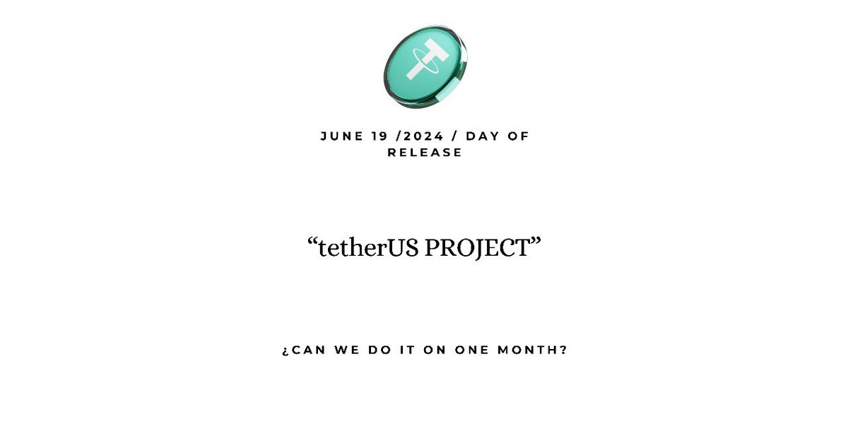 tetherUSProject's tweet image. 19.6.2024