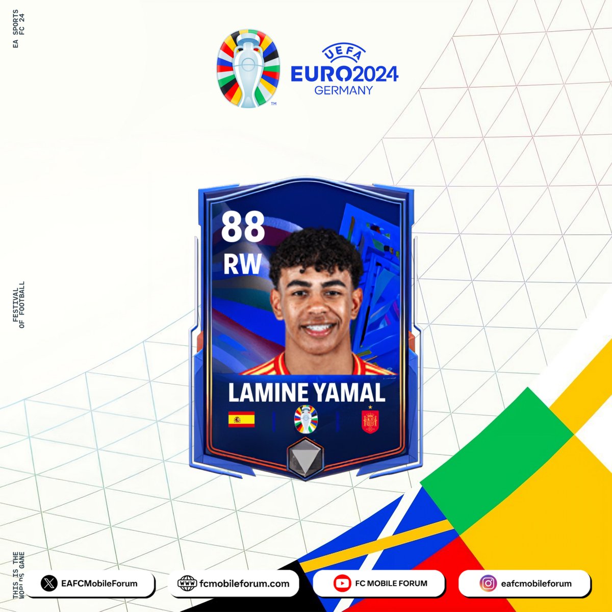 EAFCMobileForum's tweet photo. Lamine Yamal Card is finnally here in FC MOBILE 🤩 

🔗 https://t.co/MMFUSZmh6w https://t.co/LL05KaVCag