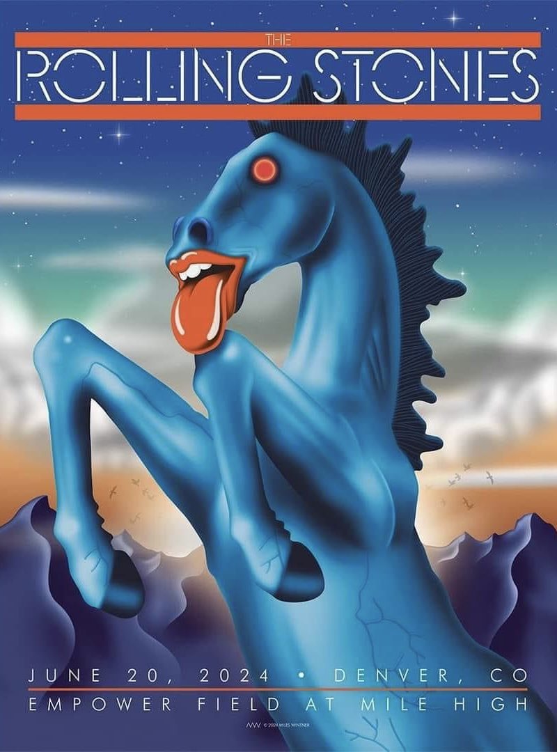 Blucifer gets some love as the poster for the stones Denver stop tomorrow… this is truly a one of a kind Colorado creation. 

#colorado