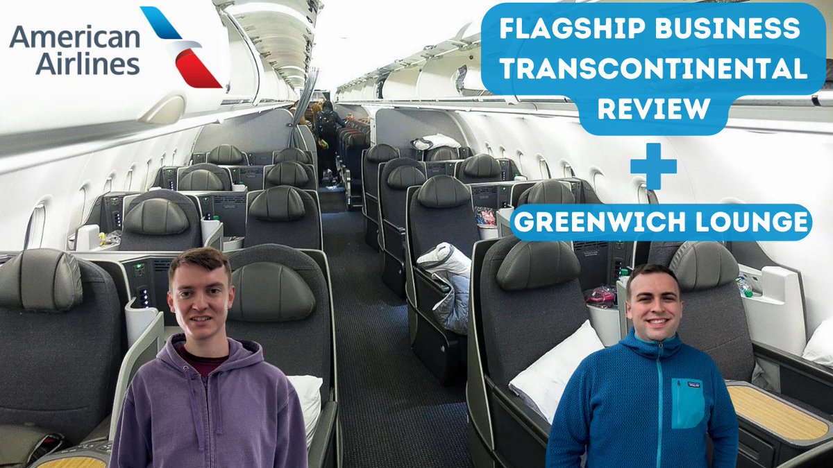 RonanandAlex's tweet photo. Coming this Friday at 15:00 (BST), what did we really think of the @AmericanAir A321 Trans Con experience... #american #review https://t.co/tVk2qieaOg