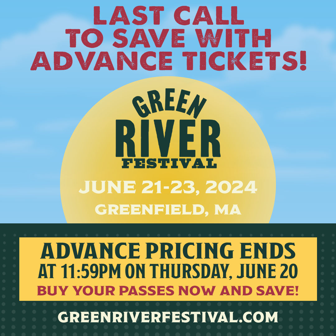 Heads up that ticket prices increase Thursday night! ⏲🎫

Don't forget you can purchase tickets in-person at our final pop-up box office events at The Iron Horse until 5pm today (Wed.) and 12-5pm on Thu. (you can also pick up your festival wristband if you already have tickets!)