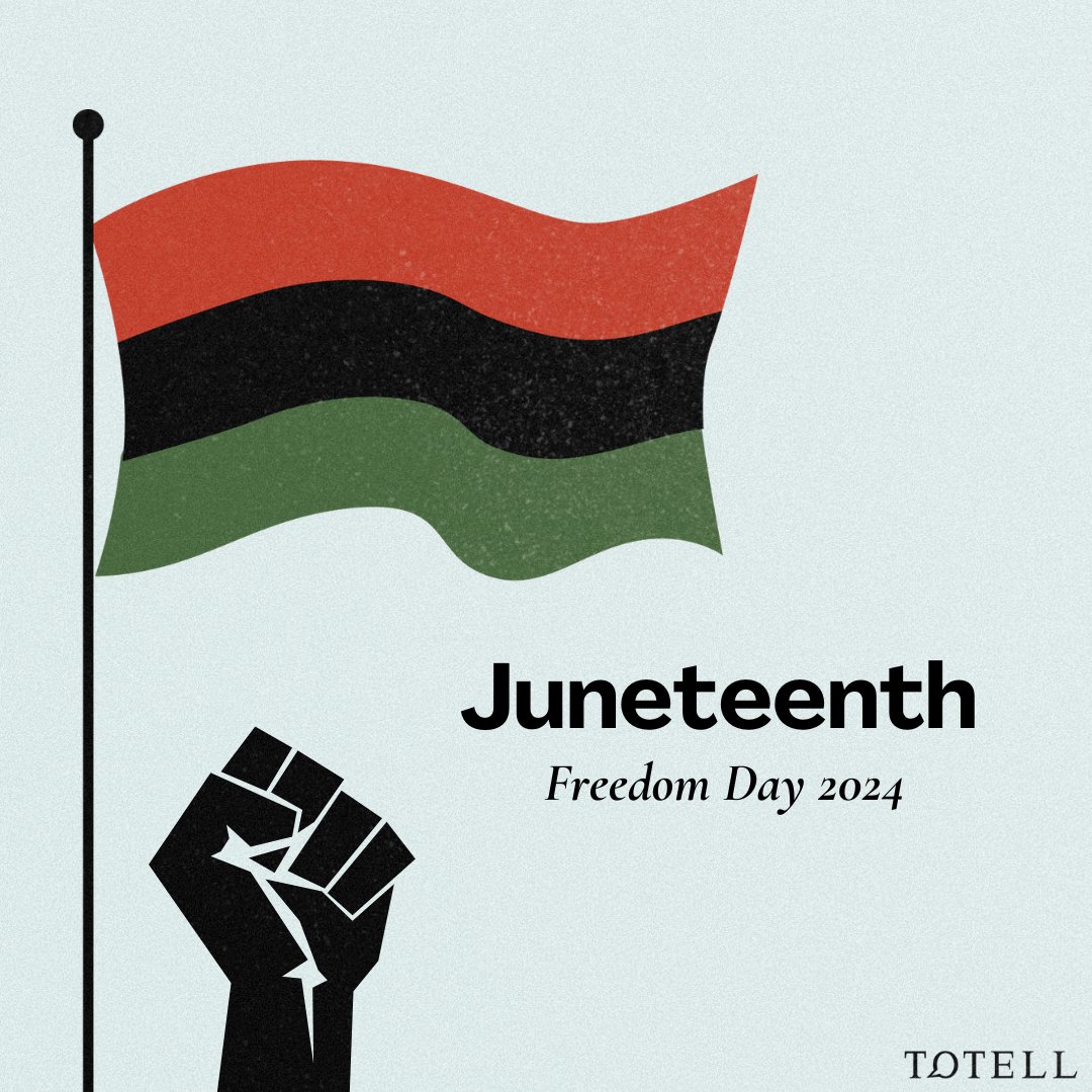 Today, we commemorate an important day in history on which the US took a huge step forward in the ongoing effort for equality.❤️🖤💚 Juneteenth is more than a historical milestone; it's a time to educate ourselves on our country’s past so we may build a better future for all🌎🇺🇸