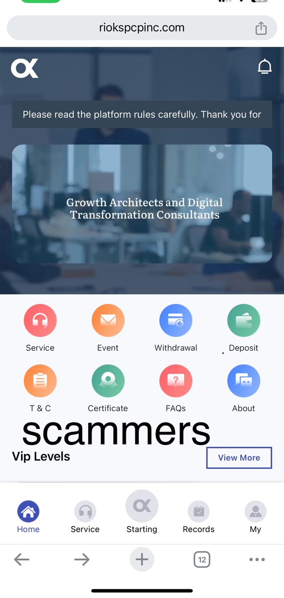aagezai's tweet photo. @iamnot_elon This website are scammers https://t.co/TIA42z6cdV