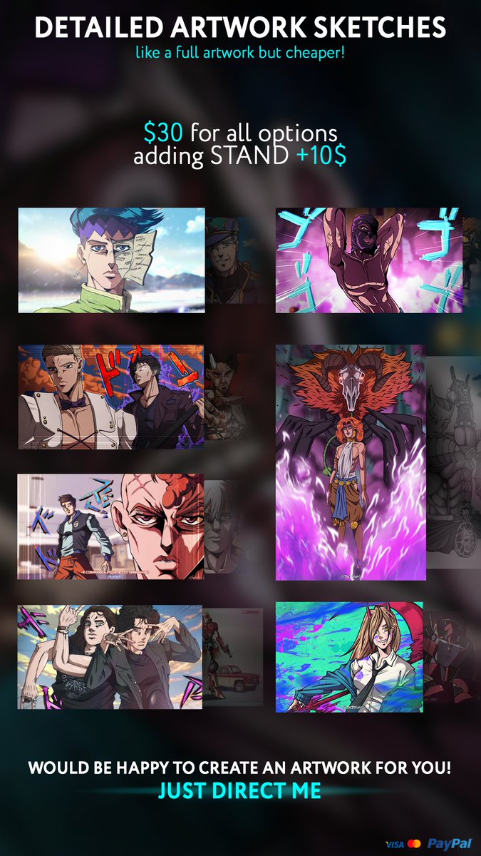 JOJOFUCG|commission are open tweet media