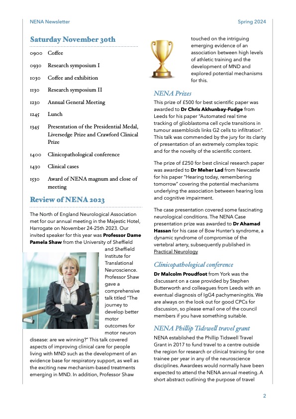 North of England Neurological Association tweet media