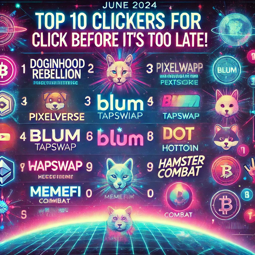 KryptoOkazje's tweet image. TOP 10 #TELEGRAM #CLICKERS FOR JUNE 2024

1/2

1. Doginhood Rebellion - t.me/Doginhood_bot/…

2. Pixelverse - t.me/pixelversexyzb…

3. Blum - t.me/BlumCryptoBot/…

4. DotCoin - t.me/dotcoin_bot?st…

5. TapSwap -t.me/tapswap_mirror…