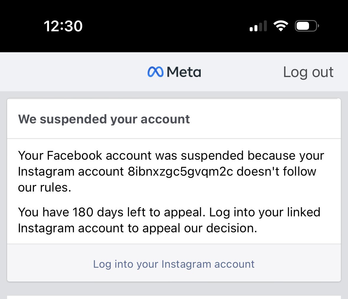 LisaColver's tweet image. Help! I’ve been suspended from Facebook for an instagram account that I’ve never seen before. There’s no way to appeal because I can’t log into that instagram account because it’s not mine! I don’t want to lose 15 years of memories on facebook 😭 @facebook @meta