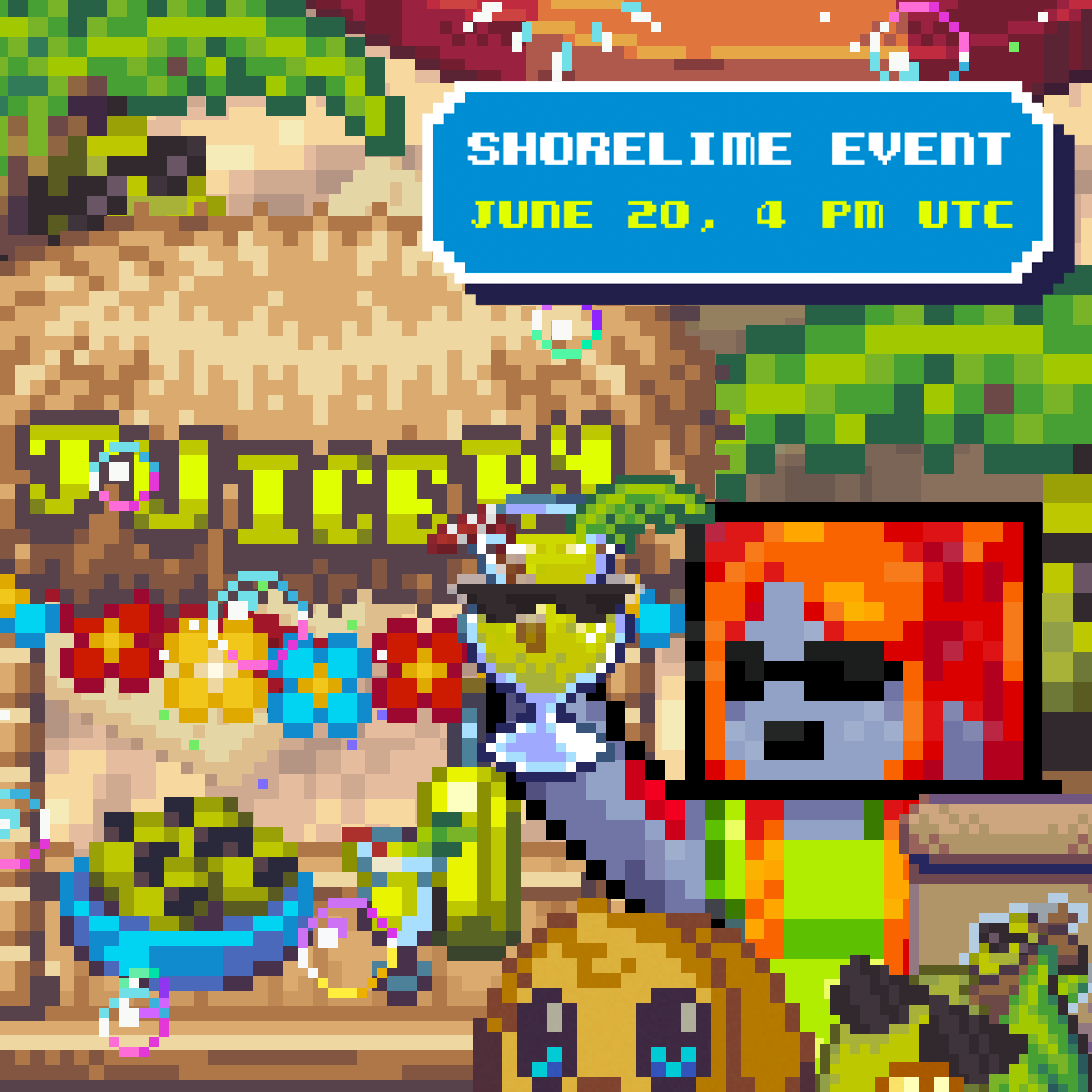 zombinaaaaa's tweet image. IT&apos;S HAPPENING AGAIN!!! 🍋☀️🌊

Only once a year! Only in summer!
Shorelimes are back to @pixels_online 😎

ARE YOU READY? 👩‍🌾

🗓️ Thursday, June 20
⏰ 4 PM UTC
📍 The Beach

#PixelsCreator #KindCreator #PixelsChapter2