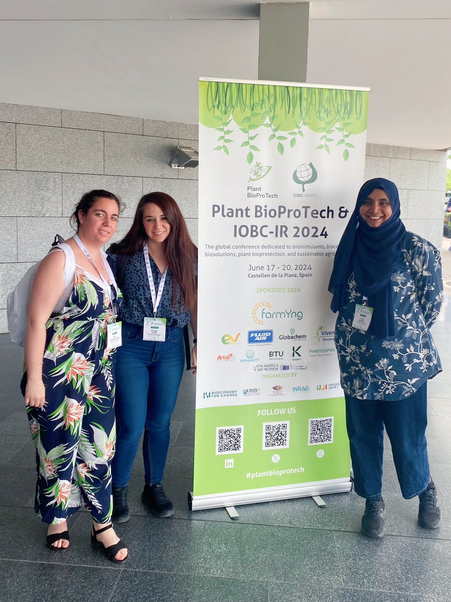 We are having a great time at <a href="/IobcIr/">IOBC BioProTech Conference</a> we have presented our results and had the opportunity to catch up with many colleagues. Super proud of <a href="/lamyamjd/">Lamya</a> after a great first ever presentation at an international conference 🙌 
<a href="/RosaSanchezLuc1/">Rosa Sanchez-Lucas</a> <a href="/MEMBRA_Trees/">MEMBRA_Trees</a>