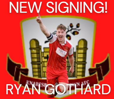 KnaresboroughFC's tweet photo. ✍️NEW SIGNING!✍️

We are delighted to announce defender @ryan_gothard has signed for Town for 2024/25 season. We look forward to seeing Ryan in a Town shirt

Welcome to Manse Lane Ryan 🔴⚫️

#StrongerTogether https://t.co/8inMuSuDSX