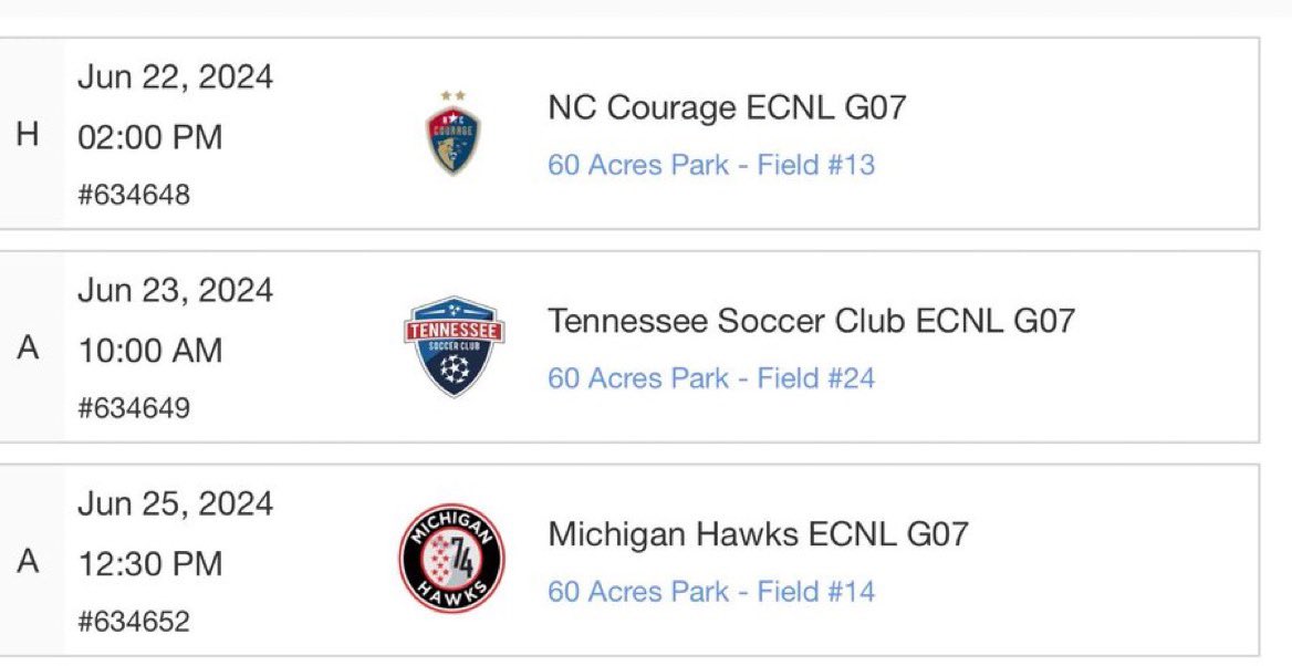 EllaSellers25's tweet photo. No caption needed… @UnitedFA_ECNL @ECNLgirls https://t.co/s9L3jFvbW7