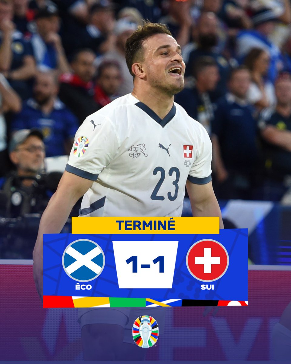 EURO2024FRA's tweet image. 🏴󠁧󠁢󠁳󠁣󠁴󠁿 🇨🇭 Pas de vainqueur Cologne!

Ton avis sur le match ____ 💬 

#EURO2024 | #SCOSUI