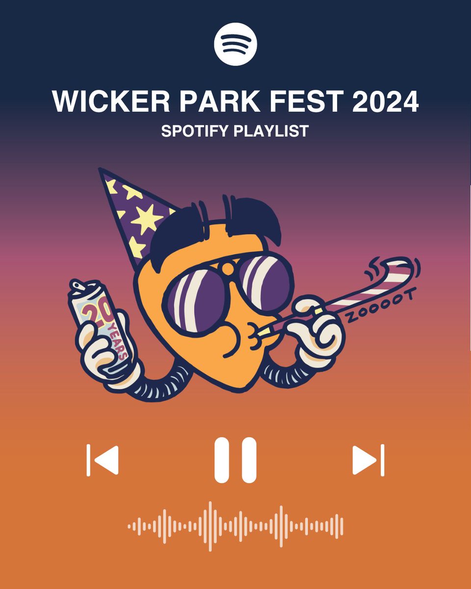 🎶 Get ready for Wicker Park Fest! 🎶

Chicago’s iconic Wicker Park Fest is happening July 26-28, 2024! 🎉 Get familiar with this year's stellar lineup and jam out to their hit songs before they hit the stage. 🎤✨

Check out the playlist here: open.spotify.com/playlist/1k8jb…