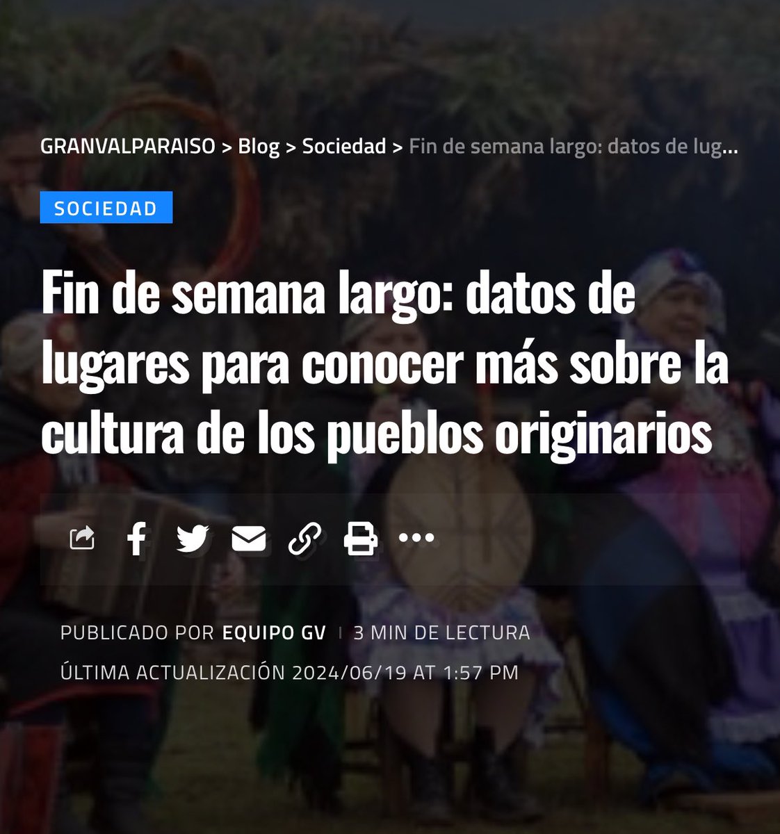 Fin de semana largo: datos de lugares para conocer más sobre la cultura de los pueblos originarios granvalparaiso.cl/sociedad/fin-d… vía <a href="/gvalpo/">Granvalparaiso.cl</a>