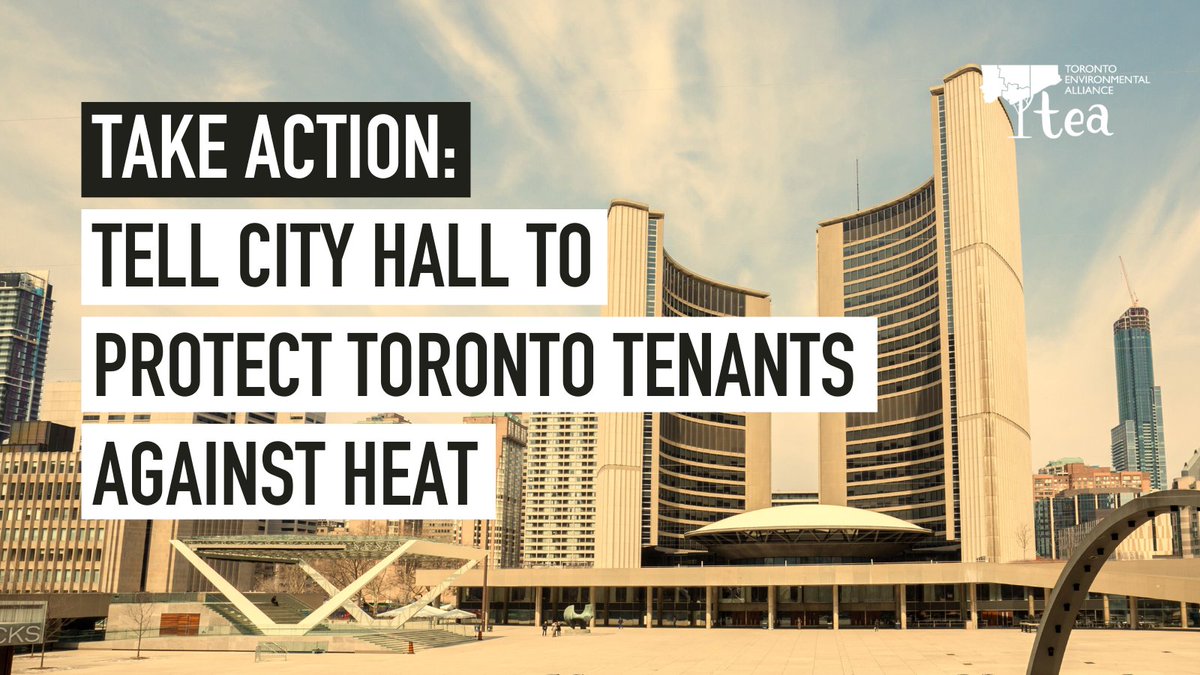 What's the temp inside your home right now? Your neighbours' home?

Indoor cooling is not a luxury, heat waves are a health risk. We need emergency programs &amp; a bylaw that limits indoor temperatures. Tell City Council, Toronto tenants need heat safety: torontoenvironment.org/protect_toront…