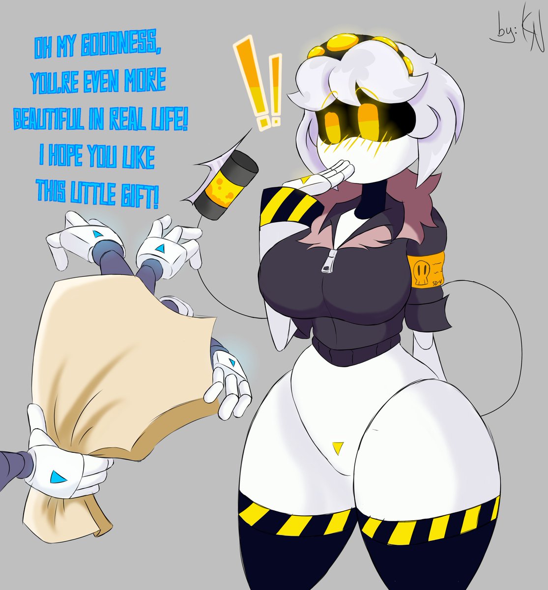 Kayl_NSFW's tweet photo. Here's the lovely V winner of our poll for the first art!🎉

#murderdrones #nsfw #SerialdesignationV #fanart https://t.co/NJxNtQtvct
