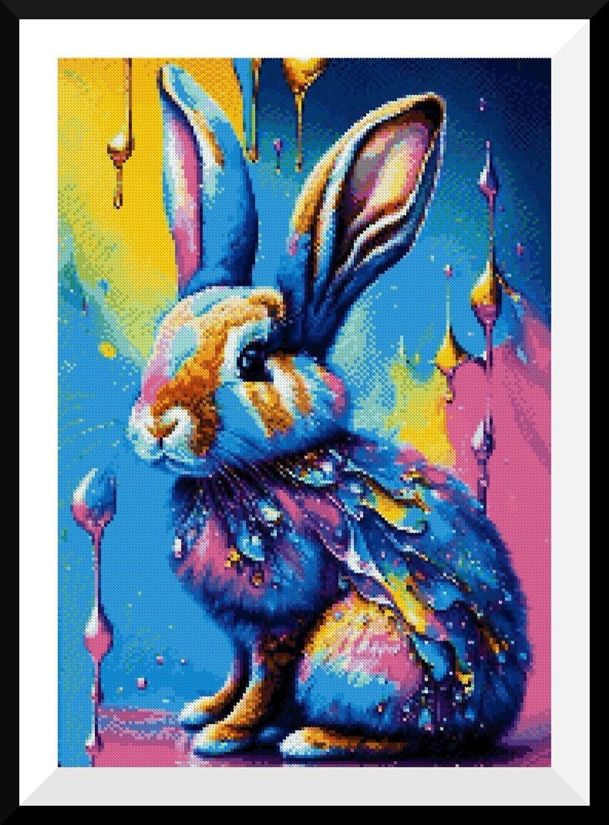 StarCPatterns's tweet photo. Unleash your creativity with our ‘Paint Rabbit’ cross-stitch pattern! 🎨🐰
🌟 Pattern Details:
Embroidery Floss Type: Anchor, 66 colors.
Canvas Type: 22
Image Size: 160 x 230 crosses
🛒 Buy Now on Etsy: https://t.co/oa3DGkZMbg 
#CrossStitch #CraftingJoy #ModernArt #DIYProject https://t.co/6kA3QAukVa