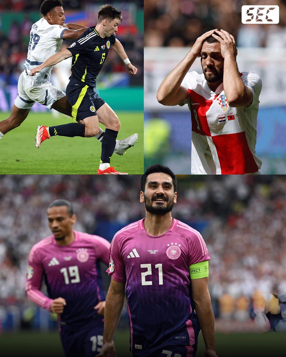 secsport's tweet photo. نتائج مباريات اليوم من بطولة اليورو 2024

🇦🇱 ألبانيا 2️⃣-2️⃣ 🇭🇷 كرواتيا 
🇩🇪 ألمانيا 2️⃣-0️⃣ 🇭🇺 المجر 
🇨🇭سويسرا1️⃣-1️⃣ 🏴󠁧󠁢󠁳󠁣󠁴󠁿أسكتلندا 

#EURo2024 https://t.co/sipxfjK9t8