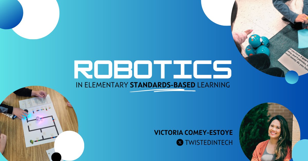 TwistedinTech's tweet image. Going to ISTE24 Live?? Stop by the Storytelling Stage at the RoboPlay Playground on Wednesdsay, June 26 at 12:15!
