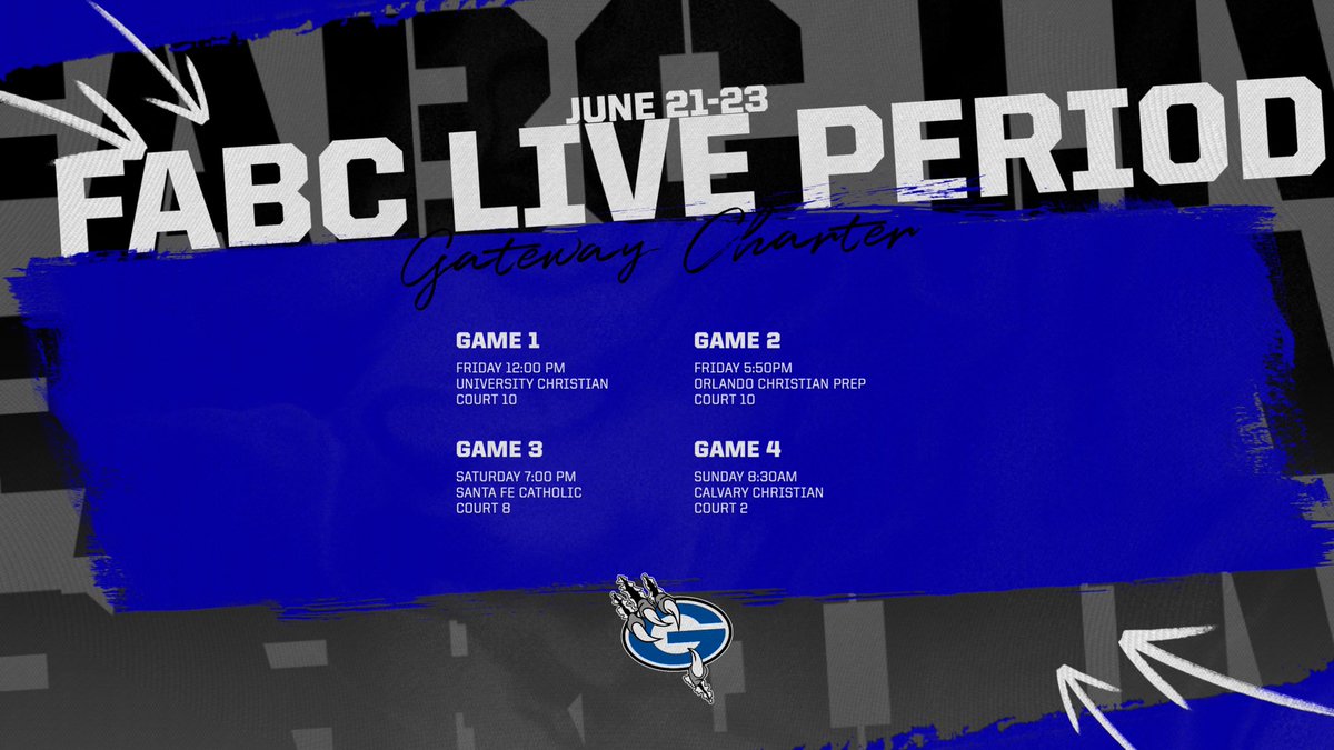 Looking forward to kicking off NCAA Live Period in Gainsville this weekend! <a href="/FABCHoops/">FABC Hoops</a> 
<a href="/PatJohnson0/">Patrick Johnson</a> <a href="/MylesJones0/">(M)yles "MJ" (J)ones</a> <a href="/TreyFogle1/">Trey Fogle</a> <a href="/G2Easley/">Giordan Easley( Gio )</a> <a href="/JustinGollopp/">Justin Gollopp</a> <a href="/3lijah_______/">Elijah Dantley</a> <a href="/AndrewM2027_/">Andrew Martinez</a> <a href="/MarquezPit94813/">Pito Marquez</a>