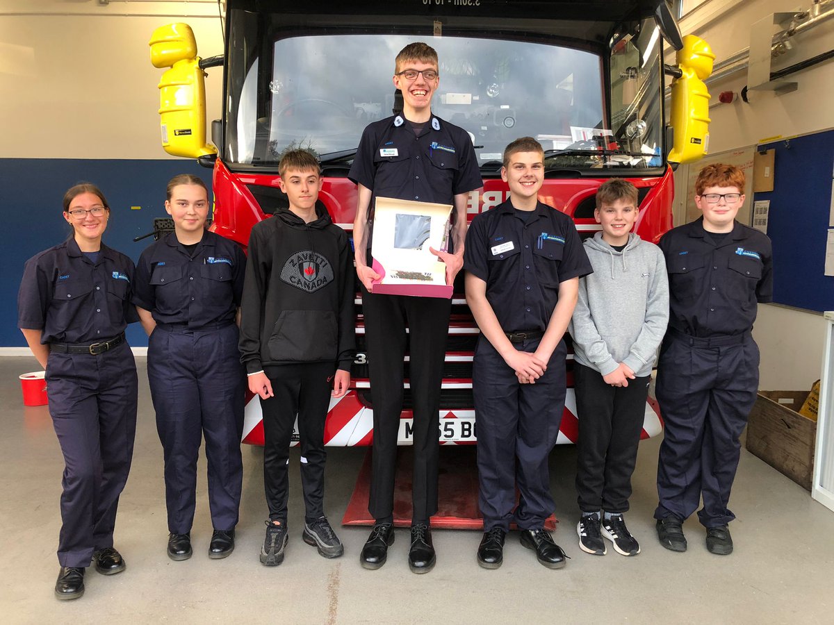 SandbachFS's tweet image. Last night #SandbachFireCadets @CheshFireCadets  @CheshireFire  bid a very fond farewell to our longest serving member, CWM Brough. His dedication to the unit has been exemplary &amp;amp; we wish him all the very best for the future.