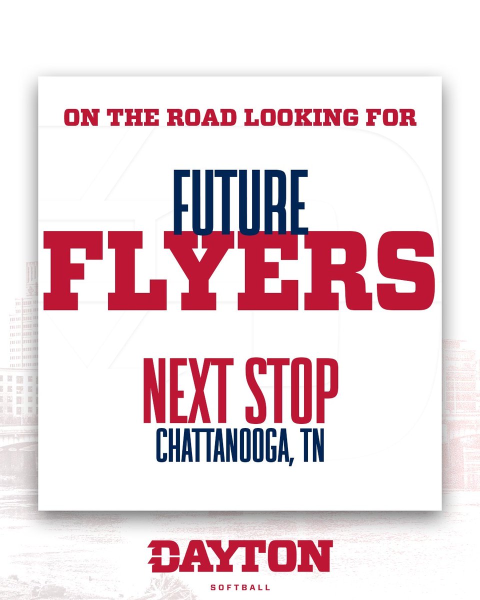 Dayton Softball (@flyersoftball) on Twitter photo 𝙁𝙪𝙩𝙪𝙧𝙚 𝙁𝙡𝙮𝙚𝙧𝙨! Coach Duncan and Coach Giese are heading to Scenic City in Chattanooga, TN to recruit ✈️ @coachbdunk <a href="/EthanGiese4/">Ethan Giese</a> 𝙁𝙪𝙩𝙪𝙧𝙚 𝙁𝙡𝙮𝙚𝙧𝙨! Coach Duncan and Coach Giese are heading to Scenic City in Chattanooga, TN to recruit ✈️ @coachbdunk <a href="/EthanGiese4/">Ethan Giese</a>