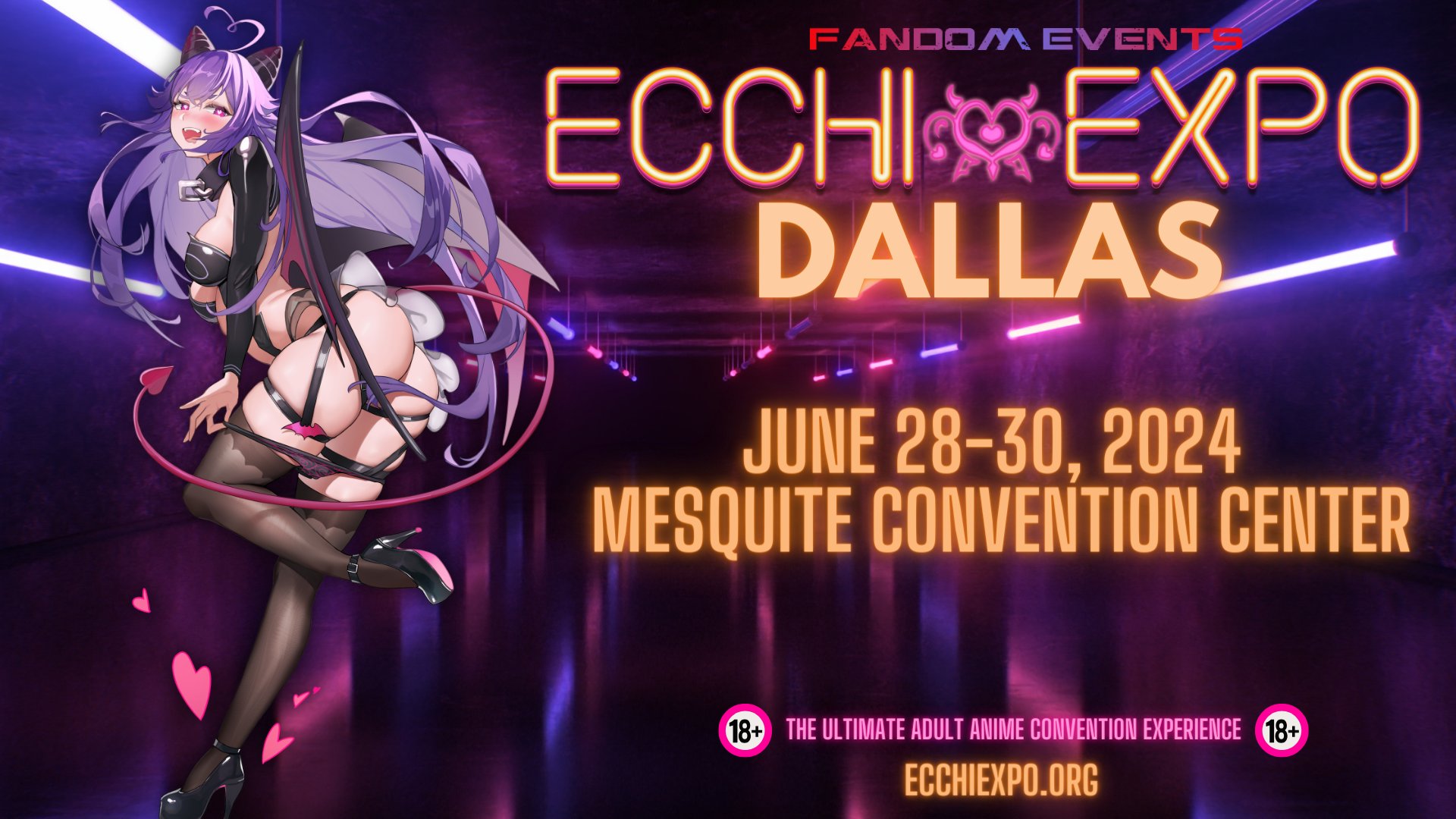 Fandom Events on X: Ecchi Expo® Dallas is next weekend! Come get your LEWD  on at the spiciest anime convention in Texas! t.co814QxFt6p8  X