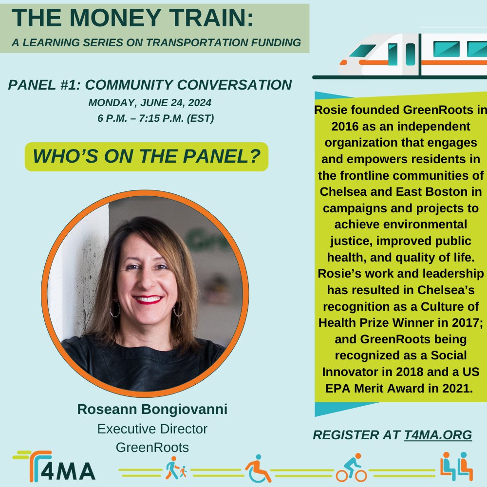 T4MASS's tweet photo. 🗣 Join us for an important conversation on transportation funding in Massachusetts. Register today for our virtual panel "The Money Train: A Learning Series on Transportation Funding" virtual panel
#MoneyTrain #themoneytrain #Transportationfunding #T4MA #communityconversation https://t.co/HrQ0037FtQ