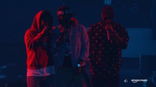 anthony96jr's tweet photo. Oh my… a Black Hippy reunion at the Kendrick concert. Blog era hip hop fans are eating tonight. Nostalgic https://t.co/83yBNt3HkZ