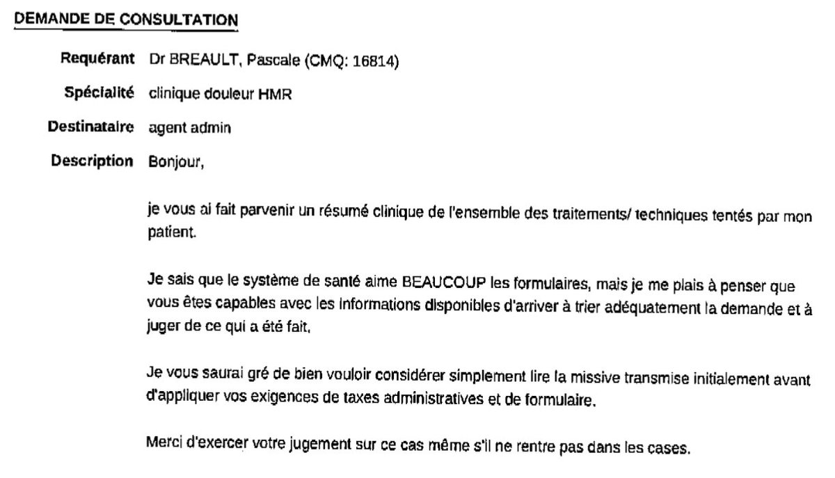 Consultgratuite's tweet photo. #viedemdf #paingate... alors dans mon (proverbial) entêtement de Don quichotte du niaisage admin, j'ai réécrit une petite note (en addenda de mon résumé de 2 pages et des autres documents requis). Voyez ma note... voyez la réponse : #noteministérielle @cdube_sante @fmoq https://t.co/OWle3pMQWK