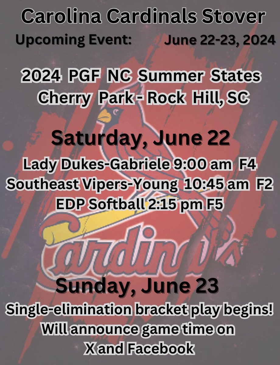 Carolina Cardinals - Stover tweet media