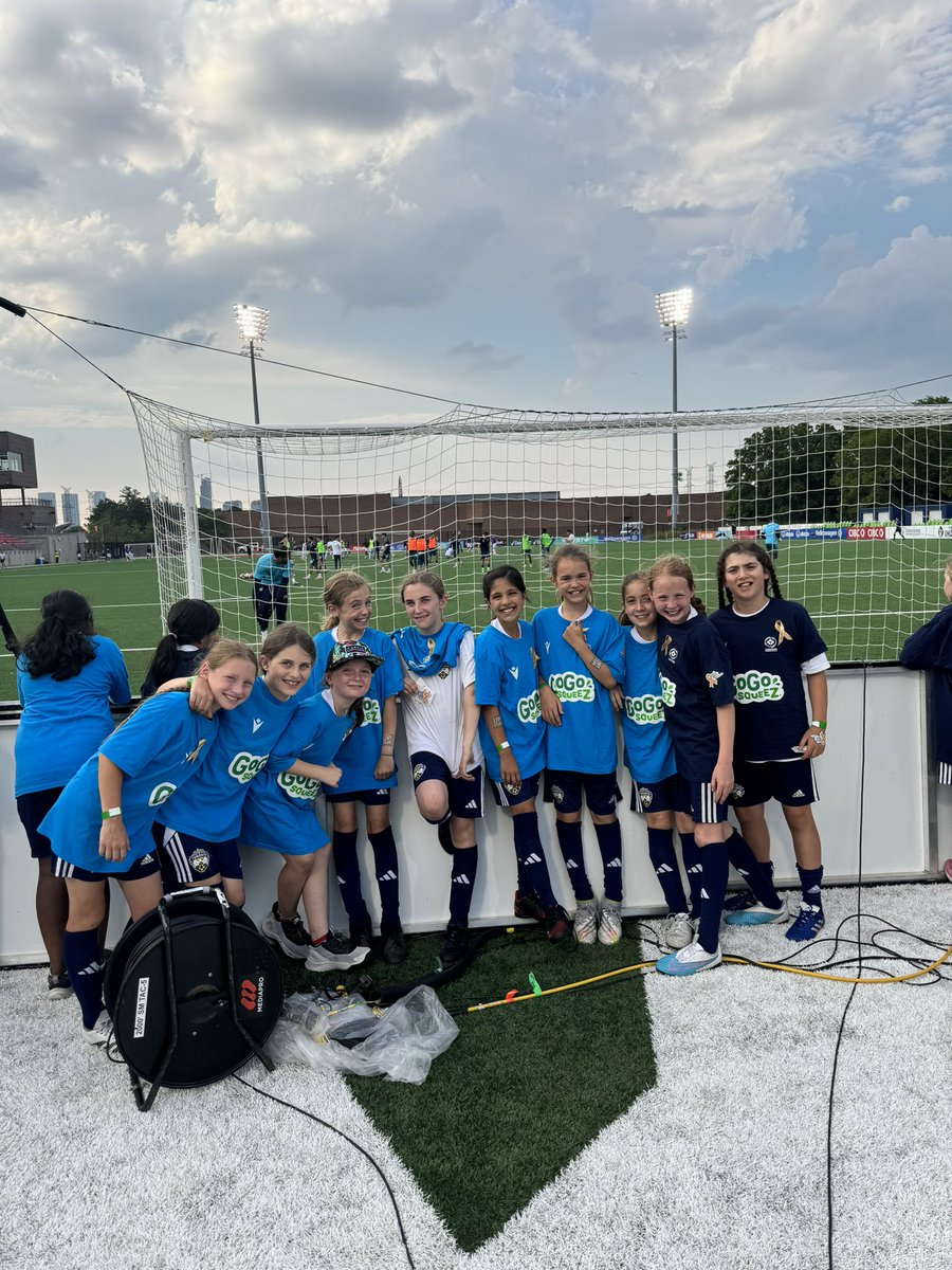 Great night (and win) at the <a href="/yorkutdfc/">York United FC</a> game tonight! Our U9 &amp; U10 Girls had a blast! <a href="/CPLsoccer/">Canadian Premier League</a> <a href="/sc_toronto/">The Soccer Club of Toronto</a>