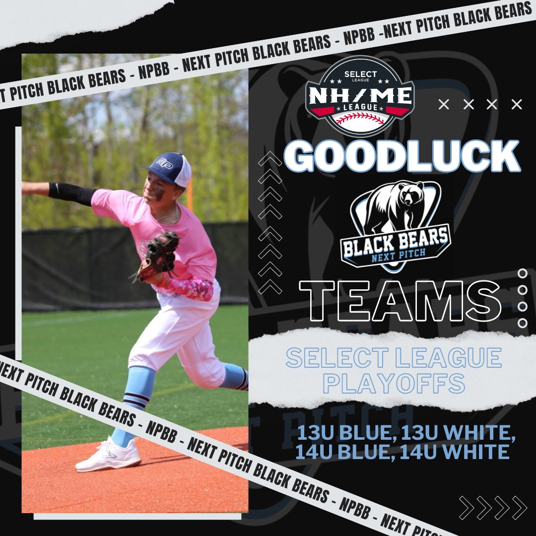 Good Luck to our NPBB Teams this weekend in the Select League Playoffs