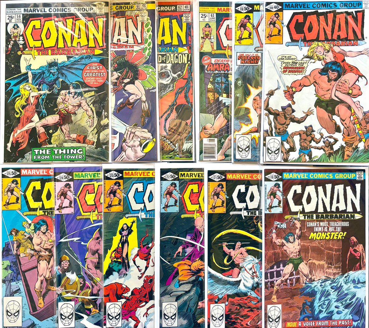 DallanB's tweet photo. A beauteous and bountiful bevy of barbarian books. #NCBD #OCBD https://t.co/HMlKeJiRdz