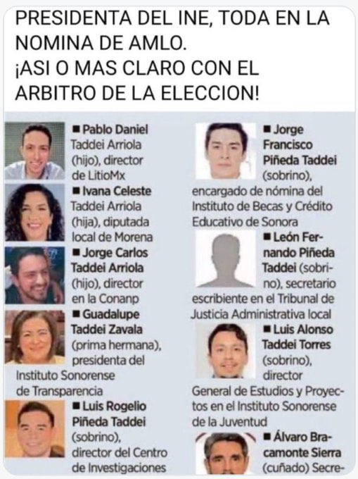 EuropeMex's tweet image. #Mexique #Mexico
🔴GOLPE DE ESTADO de Morena…en proceso❗️DICTADURA Comunista❗️

🇲🇽#Mexicanos tengan Dignidad ..No sean cobardes❗️
🕊️LA LIBERTAD NO SE IMPLORA…SE CONQUISTA ❗️❗️❗️ 
 
🔴🔴🔴Es su Deber ..ANULAR la ILEGAL #EleccionesMéxico2024❗️
La responsable…@Presidencia_INE 🔥…