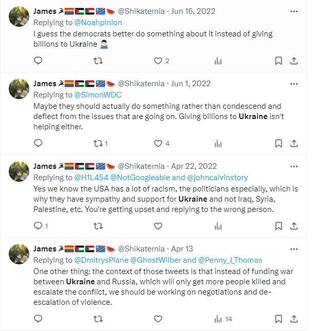 SeriousSam26's tweet photo. Ever notice when Russia commits genocide in Ukraine, the screaming yelling #shitleft concern trolls suddenly become all "nuanced" 'n shit? https://t.co/UTmRLMIu9j