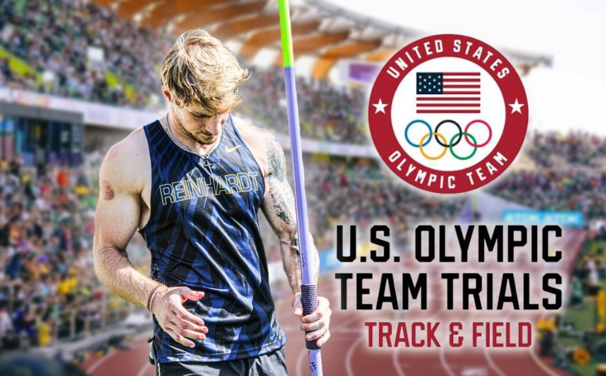 3x NAIA National Champion and current NAIA record holder, David Friedberg will be competing at the U.S. Track &amp; Field Olympic Team Trials! 

He throws this Friday at 6:30 pm EST. Most events will be on Peacock through NBC Sports. Eagle Nation is cheering you on David!!