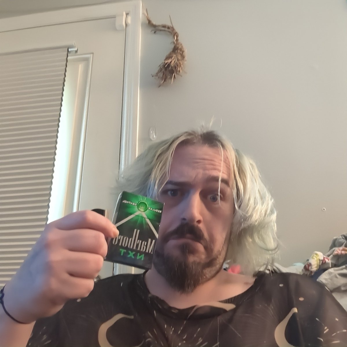 pythontwoseven's tweet image. My girl brought these weird ass cigarettes home for "nostalgia"
They ain't great but the smoke
