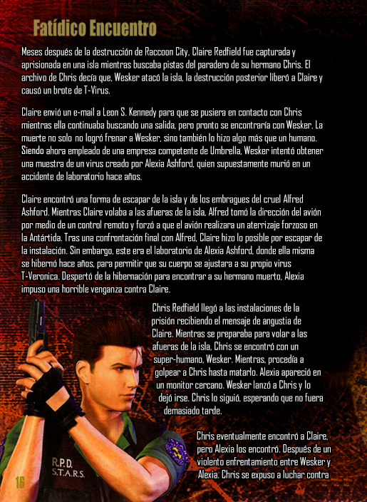 re_center's tweet photo. "Prologue" ~ Manual que repasa brevemente los hechos desde Resident Evil Zero hasta  Resident Evil 4 en 13 páginas ilustradas con concept arts de los  personajes principales de cada juego. Completo y en ESPAÑOL https://t.co/qUpTmhqLc3 ~ #REBHFun https://t.co/hLfXTgO8Y1