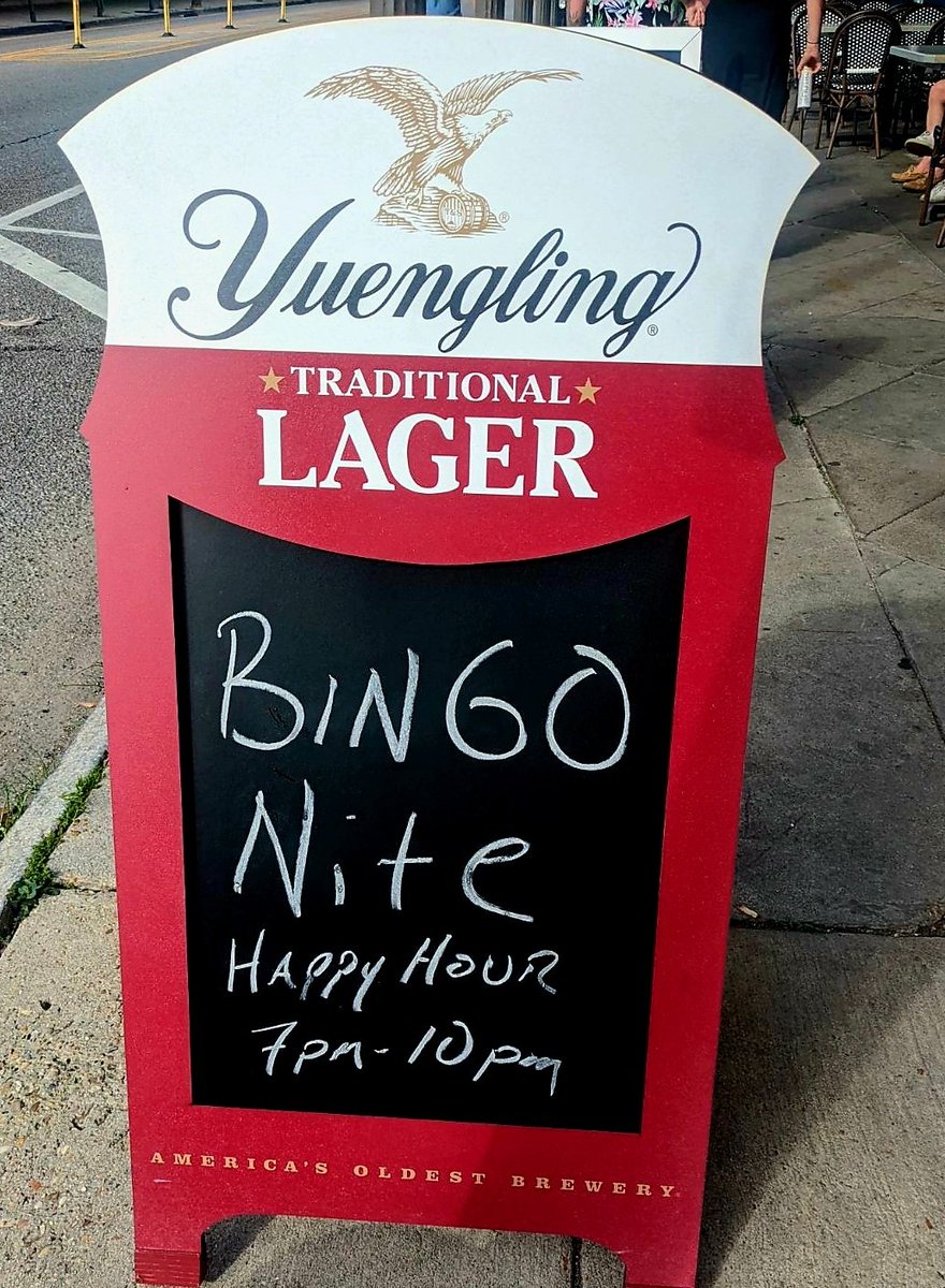 TraceysNola's tweet photo. C'mon! Get your new shirt w the new address!
Be a part of the new Bingo night &amp; the new reverse happy hour!!
🍻🥂🦀🦐🍔

#newadventures #newtraditions #bingo #reversehappyhour🍹🍸 #newvibes https://t.co/r4wGLEKfRK